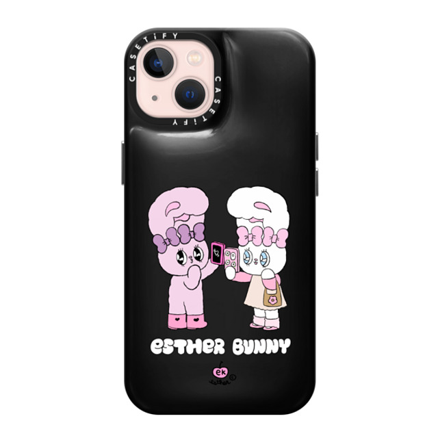 Esther Bunny x CASETiFY iPhone 13 Case Bunny,Cartoon Phantom Black ピローケース Me and my bestie Mother's Day Esther Bunny x CASETiFY iPhone 13 Case Bunny,Cartoon Phantom Black ピローケース Me and my bestie Mother's Day