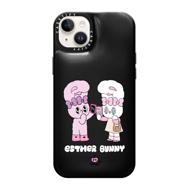 Esther Bunny x CASETiFY iPhone 14 Plus Case Phantom Black ピローケース Me and my bestie Esther Bunny x CASETiFY iPhone 14 Plus Case Phantom Black ピローケース Me and my bestie