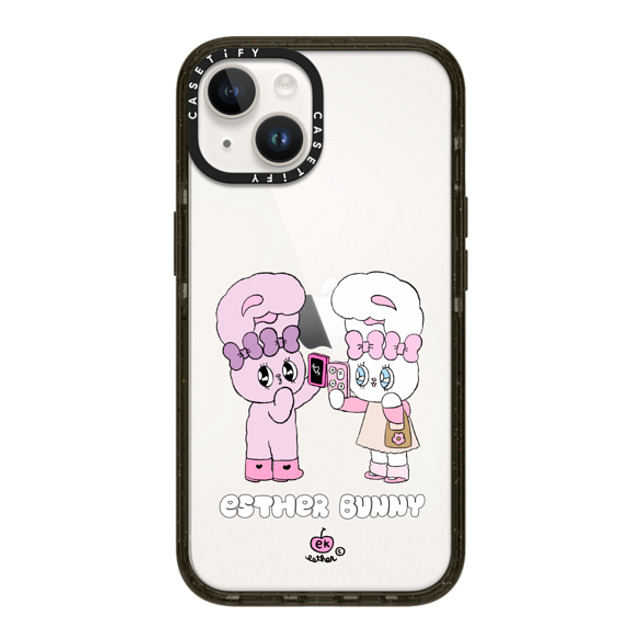 Esther Bunny x CASETiFY iPhone 14 ケース ブラック インパクトケース Me and my bestie