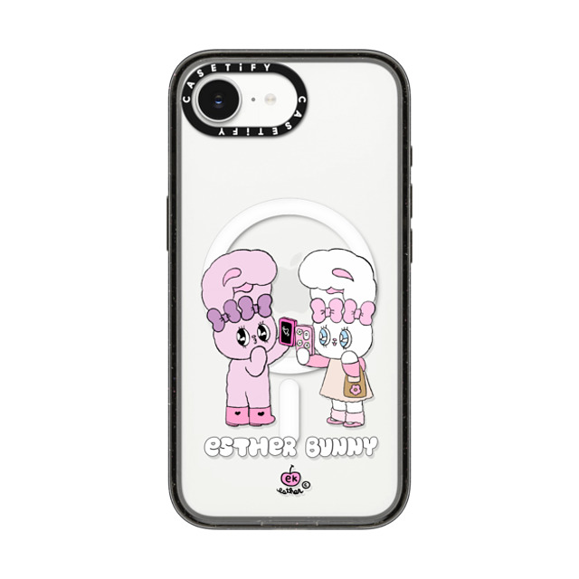 Esther Bunny x CASETiFY iPhone 16e Case Bunny,Cartoon Black Impact Case MagSafe Compatible Me and my bestie Back to School Esther Bunny x CASETiFY iPhone 16e Case Bunny,Cartoon Black Impact Case MagSafe Compatible Me and my bestie Back to School