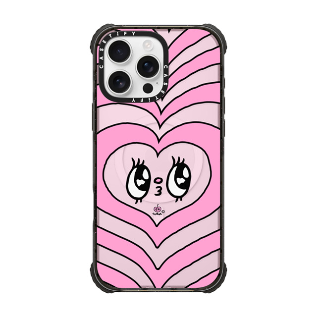 Esther Bunny x CASETiFY iPhone 16 Pro Max Case Black ウルトラ インパクトケース MagSafe 対応 Kissie Face Esther Bunny x CASETiFY iPhone 16 Pro Max Case Black ウルトラ インパクトケース MagSafe 対応 Kissie Face