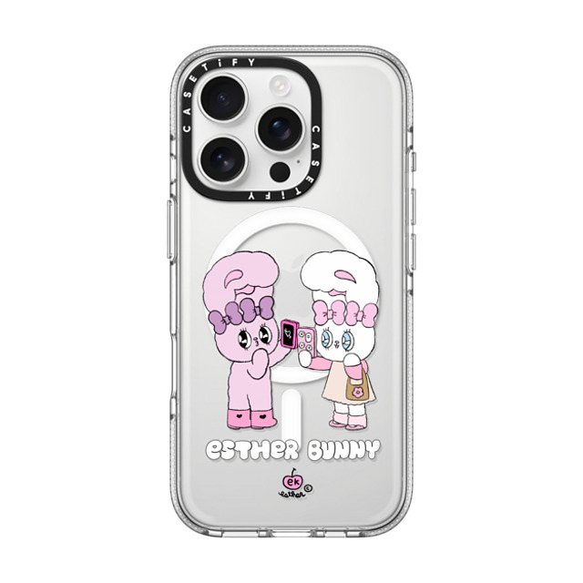 Esther Bunny x CASETiFY iPhone 16 Pro ケース クリア クリア ケース MagSafe対応 Me and my bestie