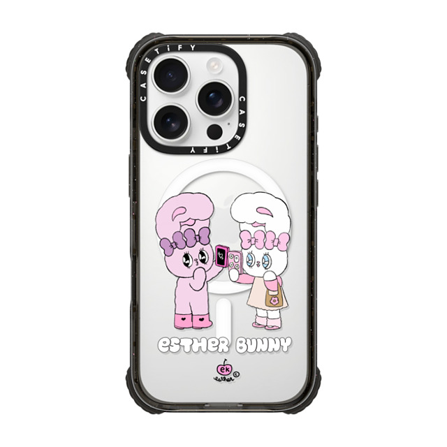 Esther Bunny x CASETiFY iPhone 16 Pro Case Bunny,Cartoon Black ウルトラ インパクトケース MagSafe 対応 Me and my bestie Back to School Esther Bunny x CASETiFY iPhone 16 Pro Case Bunny,Cartoon Black ウルトラ インパクトケース MagSafe 対応 Me and my bestie Back to School