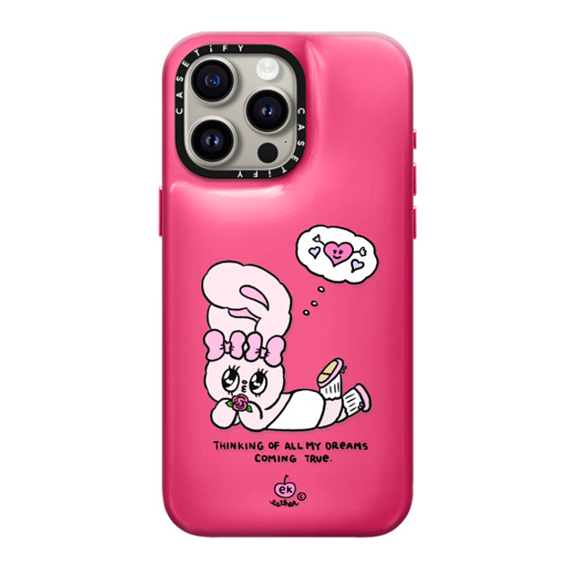 Esther Bunny x CASETiFY iPhone 15 Pro Max Case Berry Pink ピローケース Dreams Come True Esther Bunny x CASETiFY iPhone 15 Pro Max Case Berry Pink ピローケース Dreams Come True