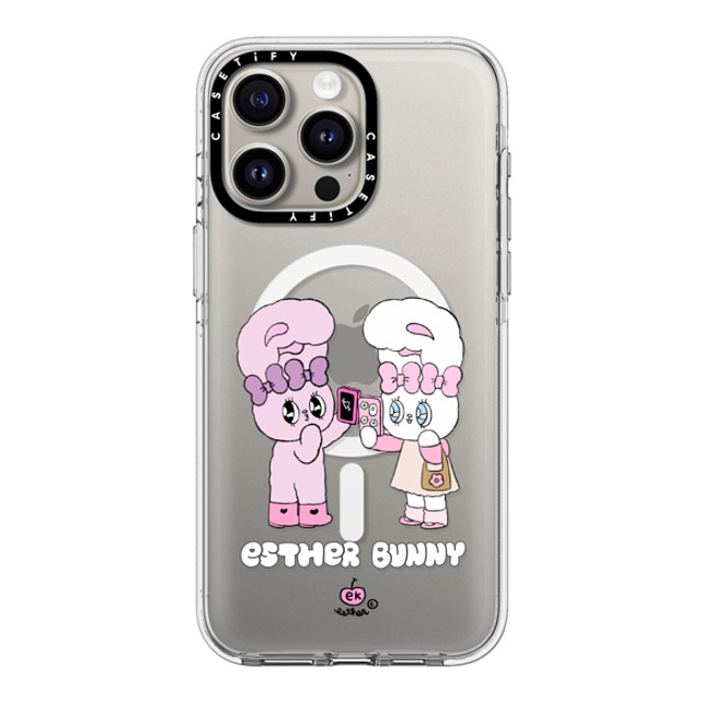 Esther Bunny x CASETiFY iPhone 15 Pro Max ケース クリア クリア ケース MagSafe対応 Me and my bestie