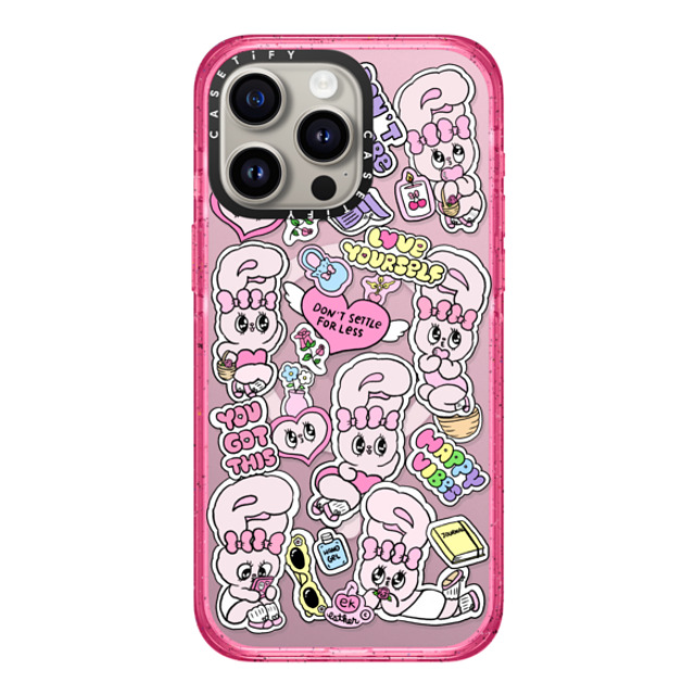 Esther Bunny x CASETiFY iPhone 15 Pro Max Case Sticker,Bunny Pink Fizz Impact Case MagSafe Compatible You Got This Back to School Esther Bunny x CASETiFY iPhone 15 Pro Max Case Sticker,Bunny Pink Fizz Impact Case MagSafe Compatible You Got This Back to School