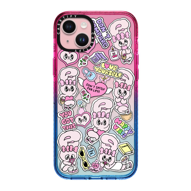 Esther Bunny x CASETiFY iPhone 15 Plus Case Sticker,Bunny Cotton Candy Impact Case You Got This Back to School Esther Bunny x CASETiFY iPhone 15 Plus Case Sticker,Bunny Cotton Candy Impact Case You Got This Back to School