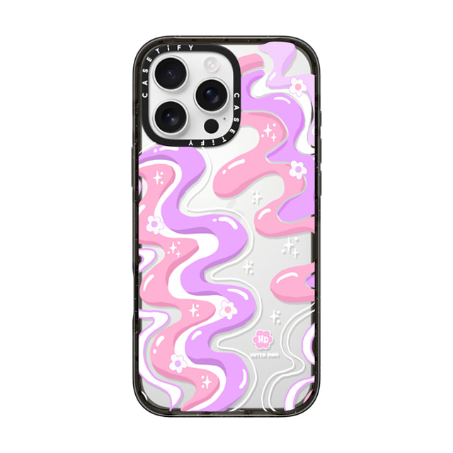 Huyen Dinh x CASETiFY iPhone 16 Pro Max ケース Floral,Quote ブラック インパクトケース Wavy Swirl Groovy Pattern Mother's Day Huyen Dinh x CASETiFY iPhone 16 Pro Max ケース Floral,Quote ブラック インパクトケース Wavy Swirl Groovy Pattern Mother's Day