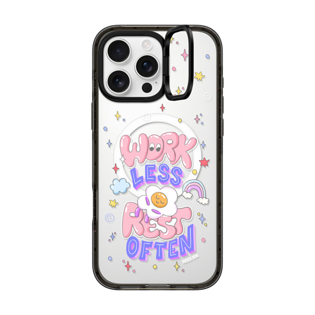 Huyen Dinh x CASETiFY iPhone 16 Pro Max Case Floral,Heart Black インパクトリングスタンドケース MagSafe対応 Work Less Rest Often Father's Day Huyen Dinh x CASETiFY iPhone 16 Pro Max Case Floral,Heart Black インパクトリングスタンドケース MagSafe対応 Work Less Rest Often Father's Day