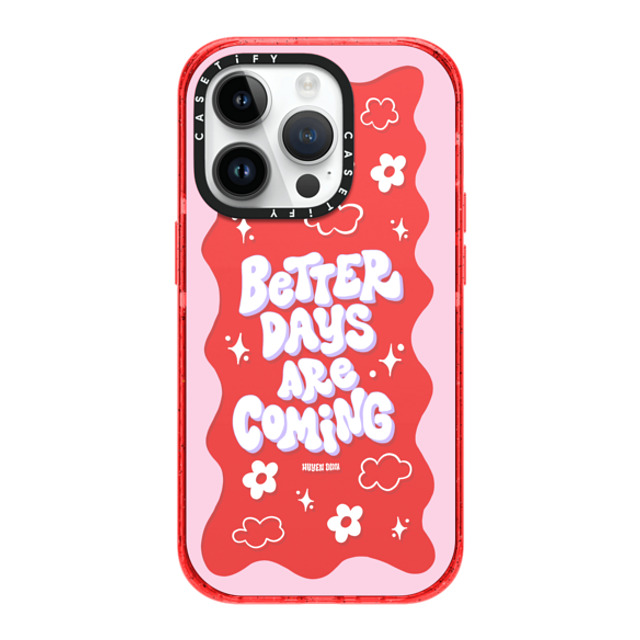 Huyen Dinh x CASETiFY iPhone 14 Pro ケース Floral,Heart レッド インパクトケース Better Days are Coming Mother's Day Huyen Dinh x CASETiFY iPhone 14 Pro ケース Floral,Heart レッド インパクトケース Better Days are Coming Mother's Day