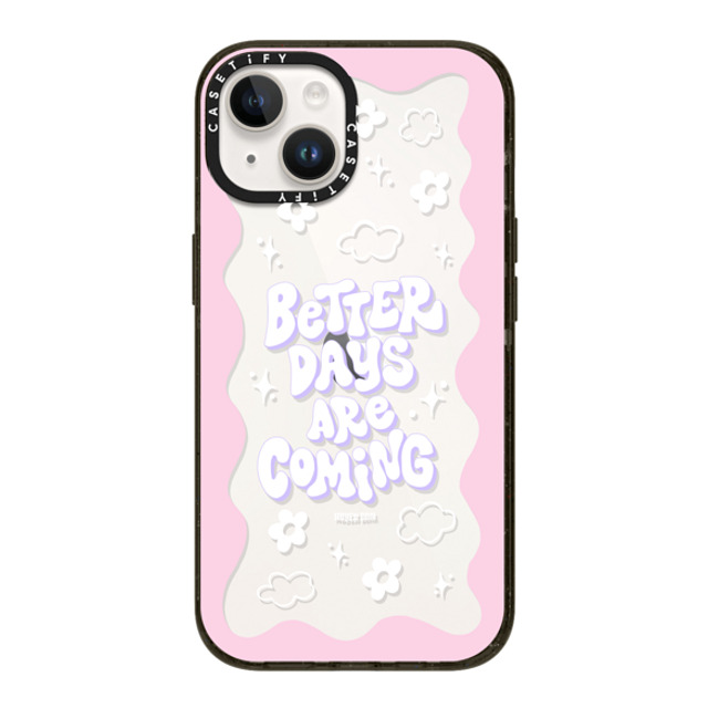 Huyen Dinh x CASETiFY iPhone 14 ケース ブラック インパクトケース Better Days are Coming