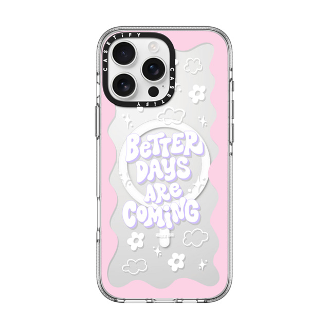 Huyen Dinh x CASETiFY iPhone 16 Pro Max ケース クリア クリア ケース MagSafe対応 Better Days are Coming