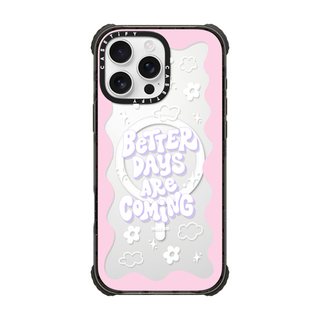 Huyen Dinh x CASETiFY iPhone 16 Pro Max ケース Floral,Heart ブラック ウルトラ インパクトケース MagSafe 対応 Better Days are Coming Father's Day Huyen Dinh x CASETiFY iPhone 16 Pro Max ケース Floral,Heart ブラック ウルトラ インパクトケース MagSafe 対応 Better Days are Coming Father's Day