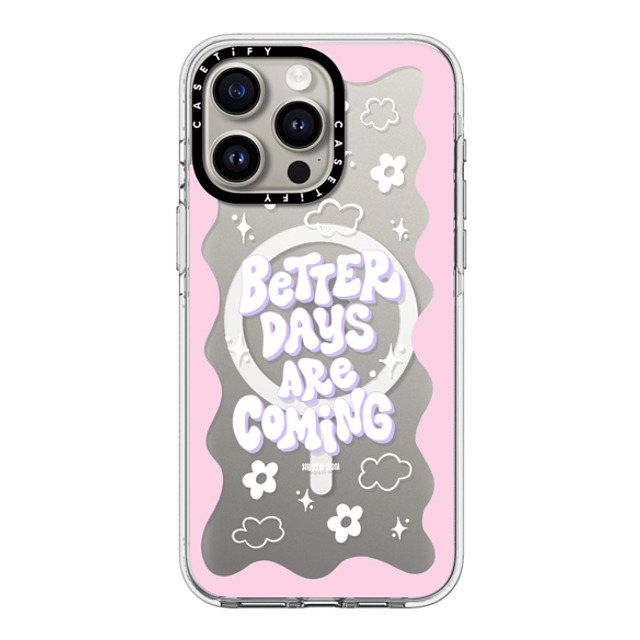 Huyen Dinh x CASETiFY iPhone 15 Pro Max ケース クリア クリア ケース MagSafe対応 Better Days are Coming