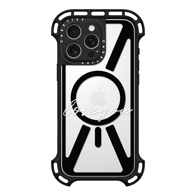 CASETiFY iPhone 16 Pro Max Case Black ウルトラ バウンスケース MagSafe対応 Custom Case - loveyou CASETiFY iPhone 16 Pro Max Case Black ウルトラ バウンスケース MagSafe対応 Custom Case - loveyou
