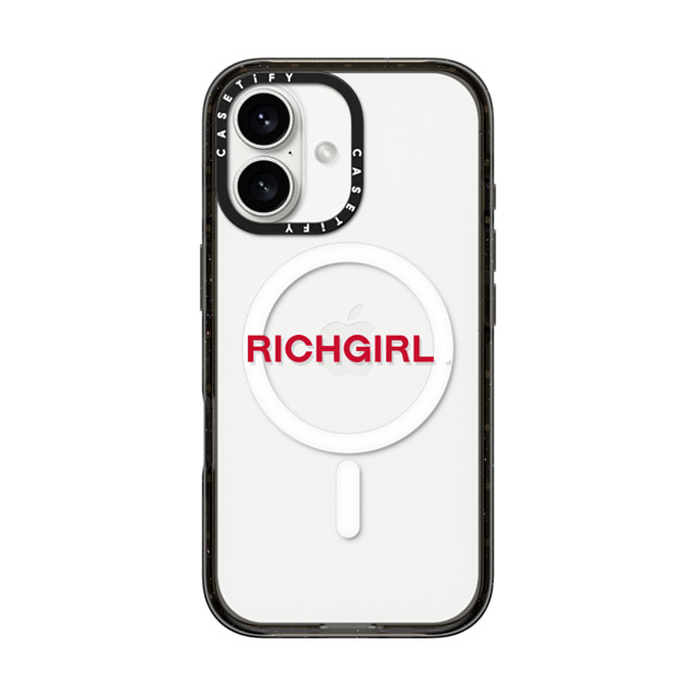 CASETiFY iPhone 16 Case Black Impact Case MagSafe Compatible Custom Case - richgirl. CASETiFY iPhone 16 Case Black Impact Case MagSafe Compatible Custom Case - richgirl.