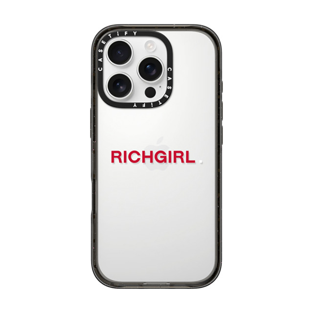 CASETiFY iPhone 16 Pro Case Black Impact Case Custom Case - richgirl. CASETiFY iPhone 16 Pro Case Black Impact Case Custom Case - richgirl.