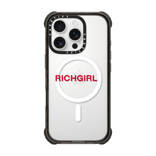 CASETiFY iPhone 16 Pro Case Black ウルトラ インパクトケース MagSafe 対応 Custom Case - richgirl. CASETiFY iPhone 16 Pro Case Black ウルトラ インパクトケース MagSafe 対応 Custom Case - richgirl.