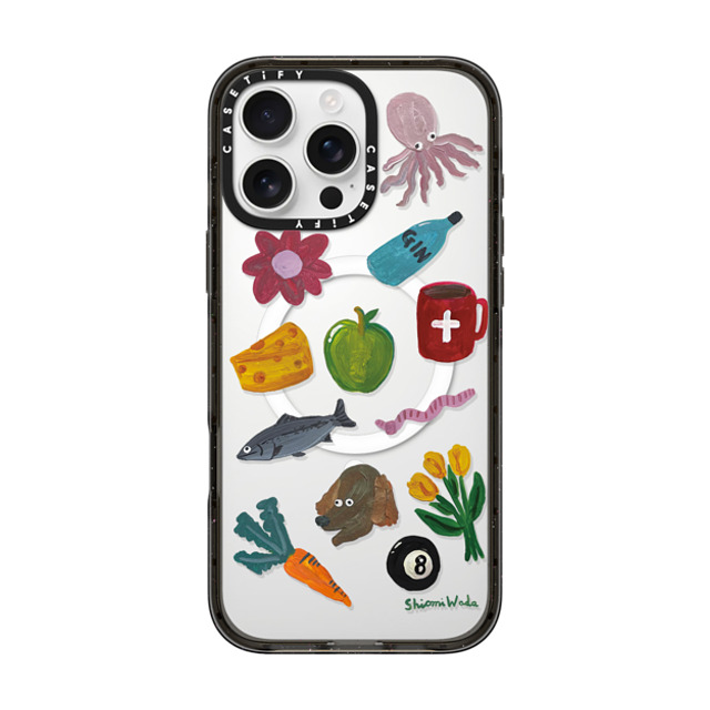 Shiomi Wada x CASETiFY iPhone 16 Pro Max Case Cartoon Black Impact Case MagSafe Compatible Things around me Back to School Shiomi Wada x CASETiFY iPhone 16 Pro Max Case Cartoon Black Impact Case MagSafe Compatible Things around me Back to School