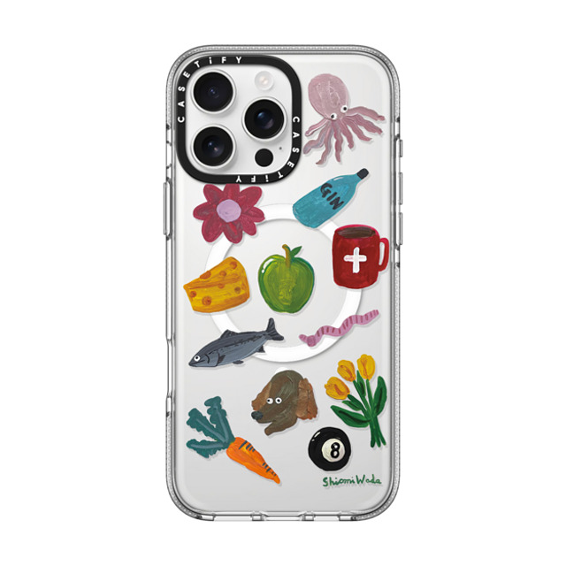 Shiomi Wada x CASETiFY iPhone 16 Pro Max Case Cartoon クリア クリア ケース MagSafe対応 Things around me Back to School Shiomi Wada x CASETiFY iPhone 16 Pro Max Case Cartoon クリア クリア ケース MagSafe対応 Things around me Back to School