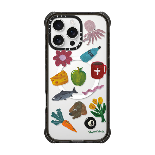 Shiomi Wada x CASETiFY iPhone 16 Pro Max Case Cartoon Black ウルトラ インパクトケース MagSafe 対応 Things around me Back to School Shiomi Wada x CASETiFY iPhone 16 Pro Max Case Cartoon Black ウルトラ インパクトケース MagSafe 対応 Things around me Back to School