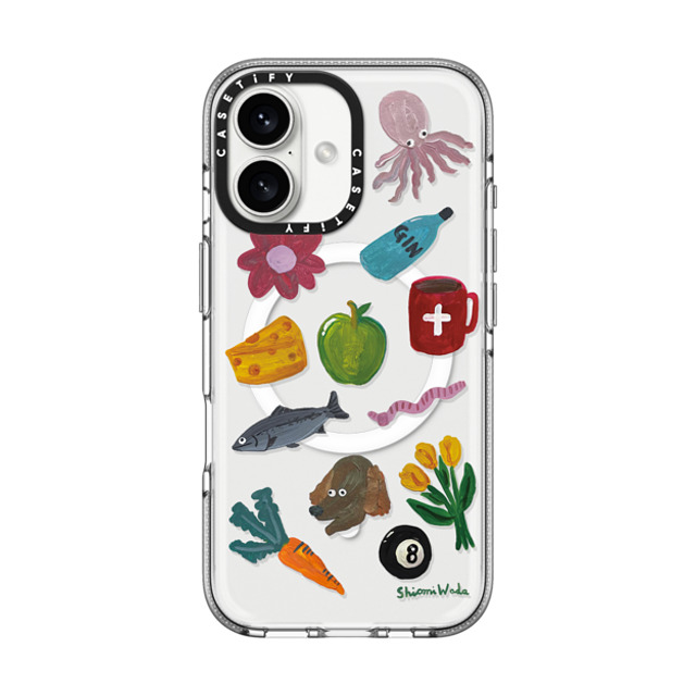Shiomi Wada x CASETiFY iPhone 16 Case Cartoon クリア クリア ケース MagSafe対応 Things around me Back to School Shiomi Wada x CASETiFY iPhone 16 Case Cartoon クリア クリア ケース MagSafe対応 Things around me Back to School
