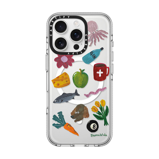 Shiomi Wada x CASETiFY iPhone 16 Pro Case Cartoon クリア クリア ケース MagSafe対応 Things around me Back to School Shiomi Wada x CASETiFY iPhone 16 Pro Case Cartoon クリア クリア ケース MagSafe対応 Things around me Back to School