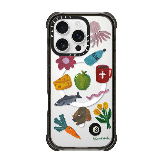 Shiomi Wada x CASETiFY iPhone 16 Pro Case Cartoon Black ウルトラ インパクトケース MagSafe 対応 Things around me Back to School Shiomi Wada x CASETiFY iPhone 16 Pro Case Cartoon Black ウルトラ インパクトケース MagSafe 対応 Things around me Back to School
