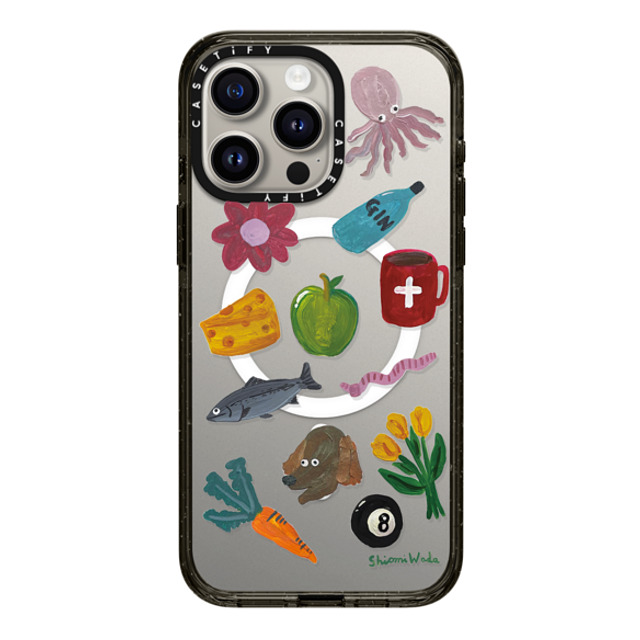 Shiomi Wada x CASETiFY iPhone 15 Pro Max Case Cartoon Black Impact Case MagSafe Compatible Things around me Back to School Shiomi Wada x CASETiFY iPhone 15 Pro Max Case Cartoon Black Impact Case MagSafe Compatible Things around me Back to School
