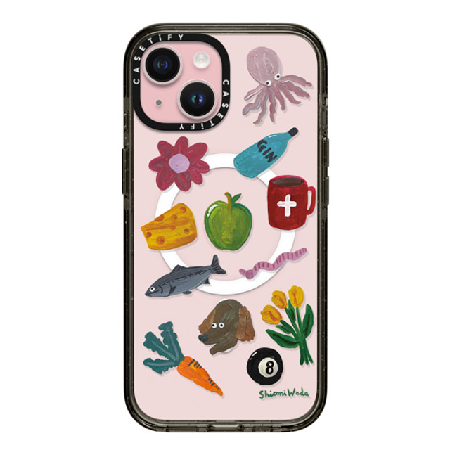 Shiomi Wada x CASETiFY iPhone 15 Case Cartoon Black Impact Case MagSafe Compatible Things around me Back to School Shiomi Wada x CASETiFY iPhone 15 Case Cartoon Black Impact Case MagSafe Compatible Things around me Back to School