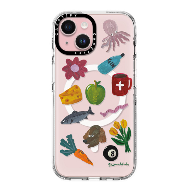 Shiomi Wada x CASETiFY iPhone 15 Case Cartoon クリア クリア ケース MagSafe対応 Things around me Back to School Shiomi Wada x CASETiFY iPhone 15 Case Cartoon クリア クリア ケース MagSafe対応 Things around me Back to School