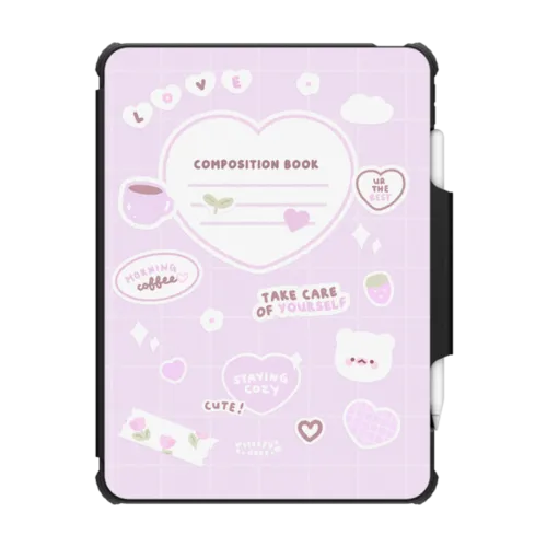 iPad Pro 11-inch (3rd/4th gen) - mochi composition book (pink) by sleepydaze