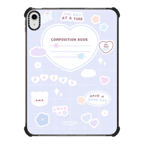 iPad 10.9-inch (10th gen) - mochi composition book (blue) by sleepydaze