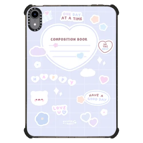 iPad mini (6th gen) - mochi composition book (blue) by sleepydaze
