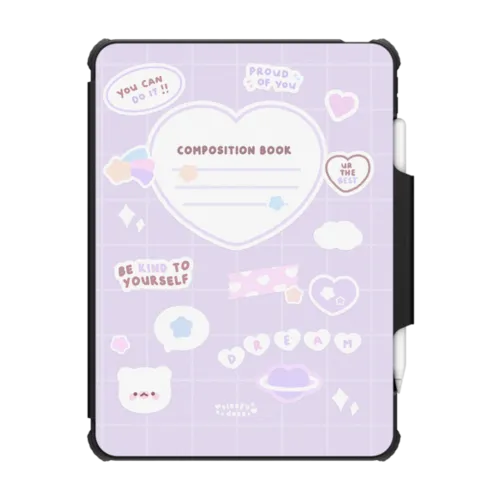 iPad Pro 11-inch (3rd/4th gen) - mochi composition book (purple) by sleepydaze
