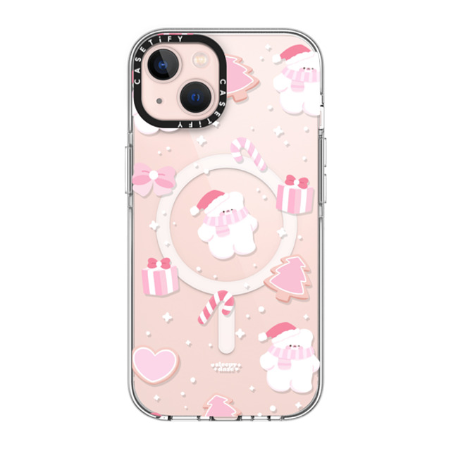 sleepydaze x CASETiFY iPhone 13 ケース クリア クリア ケース MagSafe対応 sweet holiday