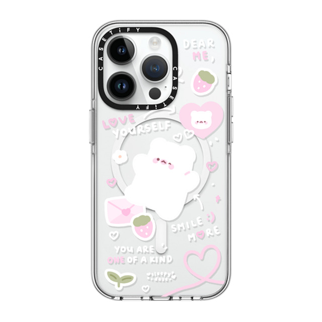 sleepydaze x CASETiFY iPhone 14 Pro ケース クリア クリア ケース MagSafe対応 love letter by sleepydaze