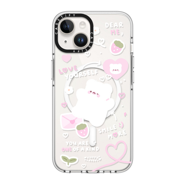 sleepydaze x CASETiFY iPhone 14 ケース クリア クリア ケース MagSafe対応 love letter by sleepydaze