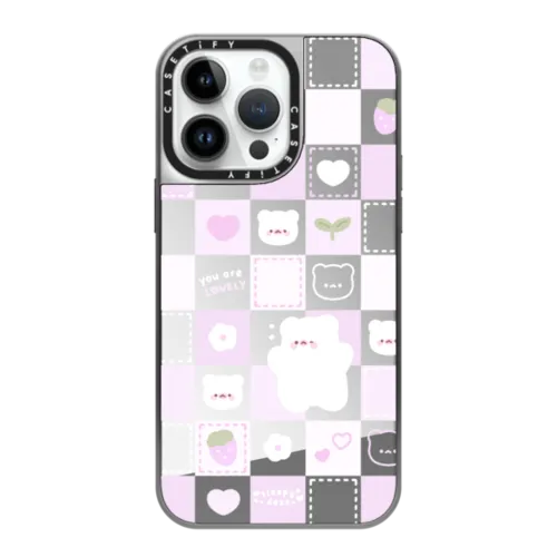 iPhone 14 Pro Max - lovely mochi checkers by sleepydaze