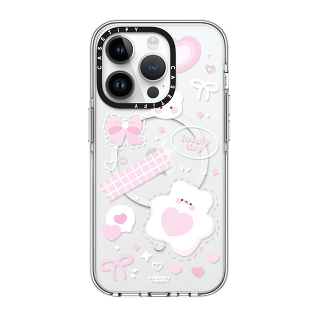 sleepydaze x CASETiFY iPhone 14 Pro ケース クリア クリア ケース MagSafe対応 lovely day