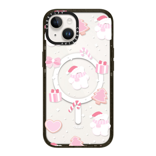 sleepydaze x CASETiFY iPhone 14 ケース ブラック インパクトケース MagSafe対応 sweet holiday