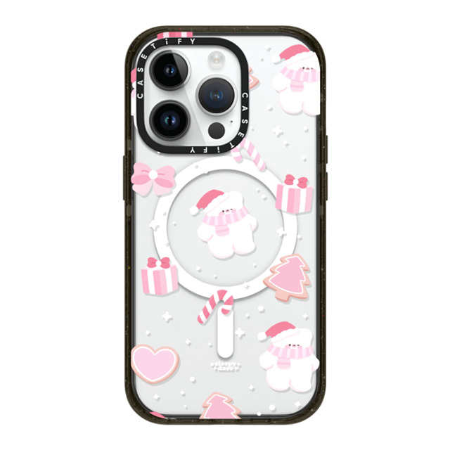 sleepydaze x CASETiFY iPhone 14 Pro ケース ブラック インパクトケース MagSafe対応 sweet holiday