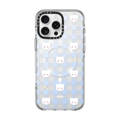 iPhone 16 Pro Max - dreamy blue mochi plaid