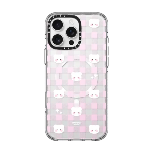 iPhone 16 Pro Max - sweet pink mochi plaid