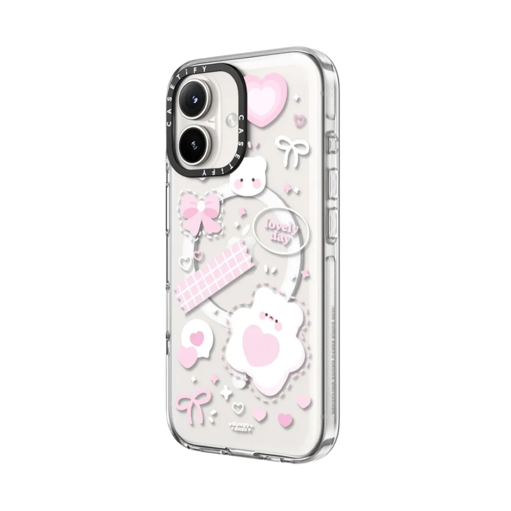 Clear iPhone 16 Case MagSafe Compatible - lovely day