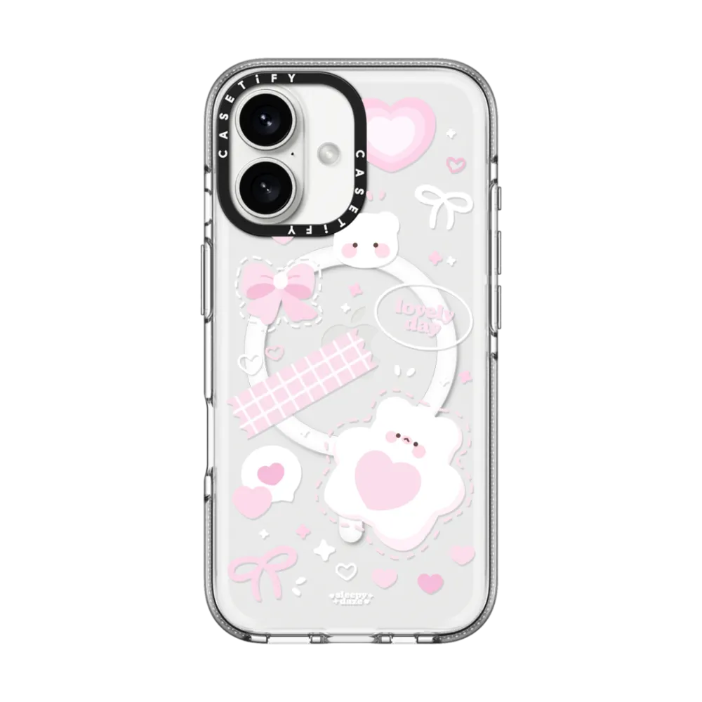 Clear iPhone 16 Case MagSafe Compatible - lovely day