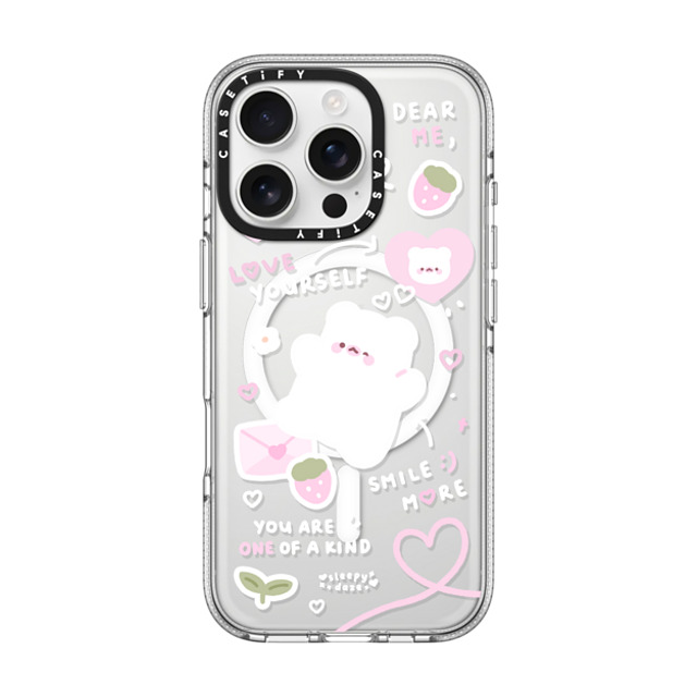 sleepydaze x CASETiFY iPhone 16 Pro ケース クリア クリア ケース MagSafe対応 love letter by sleepydaze