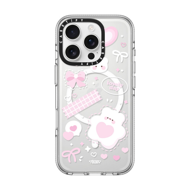 sleepydaze x CASETiFY iPhone 16 Pro ケース クリア クリア ケース MagSafe対応 lovely day