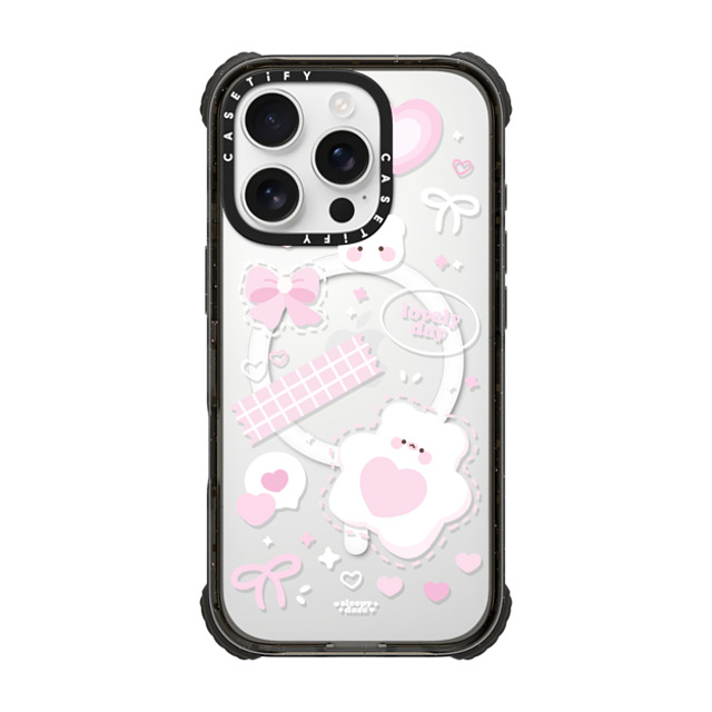 sleepydaze x CASETiFY iPhone 16 Pro Case Black ウルトラ インパクトケース MagSafe 対応 lovely day sleepydaze x CASETiFY iPhone 16 Pro Case Black ウルトラ インパクトケース MagSafe 対応 lovely day