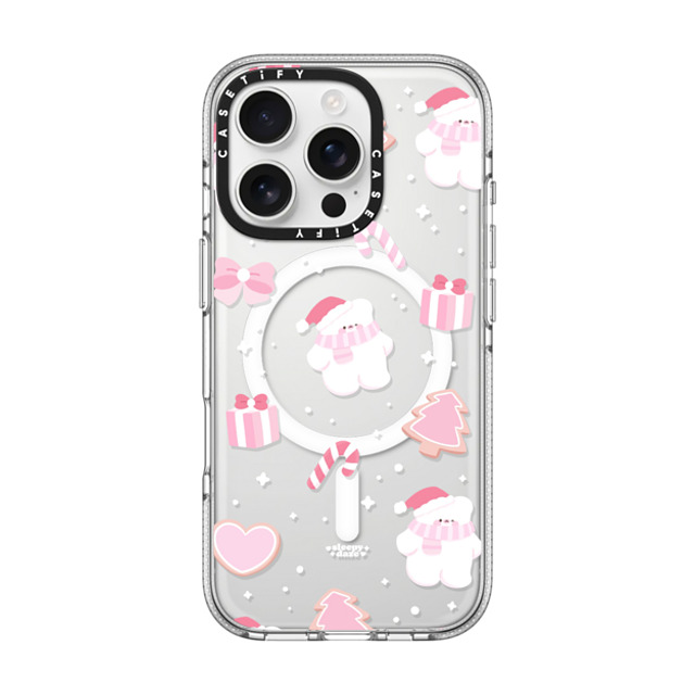 sleepydaze x CASETiFY iPhone 16 Pro ケース クリア クリア ケース MagSafe対応 sweet holiday